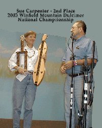 Sue Carpenter 3rd place at the 2003 Winfield Mountain Dulcimer Championships
